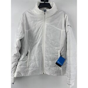 Columbia Jacket Womens XL White Puffer Morning Light Outdoor Winter Hike